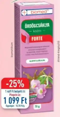 Pingvin Patika Biomed ördögcsáklya forte krém ajánlat