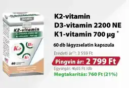 Pingvin Patika JutaVit K2-vitamin ajánlat