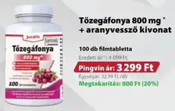 Pingvin Patika Tőzegáfonya + aranyvessző kivonat ajánlat