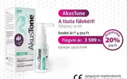Pingvin Patika AkusTone fülspray ajánlat
