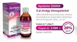 Pingvin Patika Apetister senior ajánlat
