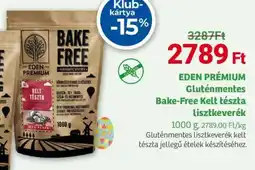 Herbaház Eden prémium gluténmentes bake-free kelt tészta lisztkeverék ajánlat