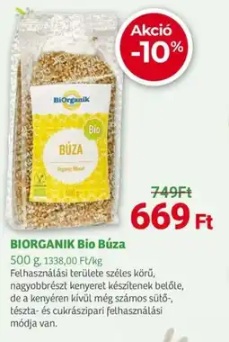 Herbaház Biorganik bio búza ajánlat