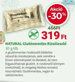 Herbaház Natural gluténmentes rizsélesztő ajánlat