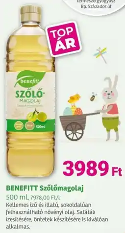 Herbaház Benefitt szőlőmagolaj ajánlat