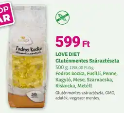 Herbaház Love diet gluténmentes száraztészta ajánlat