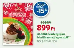 Herbaház Maroni gesztenyepüré édesítőszerrel fagyasztott ajánlat