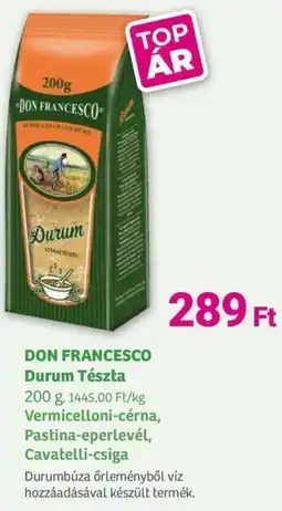 Herbaház Don francesco durum tészta ajánlat