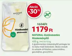Herbaház Natural gluténmentes rizskeményítő ajánlat