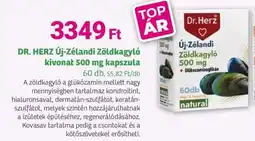 Herbaház Dr. herz új-zélandi zöldkagyló kivonat kapszula ajánlat