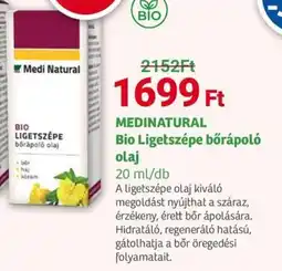 Herbaház Medinatural bio ligetszépe bőrápoló olaj ajánlat