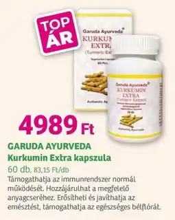 Herbaház Garuda ayurveda kurkumin extra kapszula ajánlat
