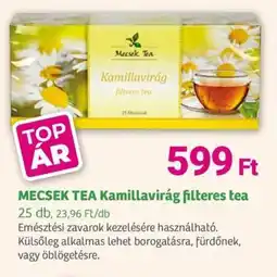 Herbaház Mecsek tea kamillavirág filteres tea ajánlat