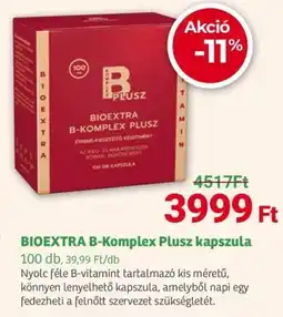 Herbaház Bioextra b-komplex plusz kapszula ajánlat