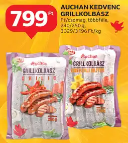 Auchan Auchan Kedvenc grillkolbász ajánlat