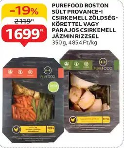 Auchan Purefood roston sült provance-i csirkemell zöldség- körettel ajánlat