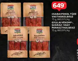 Auchan Csabai pokol tüze vastagkolbász ajánlat