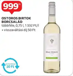 Auchan Ostoros Birtok borcsalád ajánlat