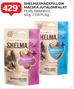 Auchan Shelma snack pillow macska jutalomfalat ajánlat