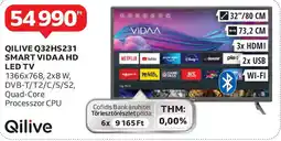 Auchan Qilive Q32HS231 Smart Vidaa HD LED TV ajánlat