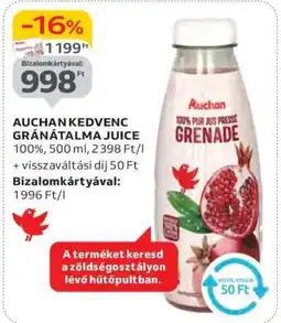 Auchan AUCHAN KEDVENC GRÁNÁTALMA JUICE ajánlat