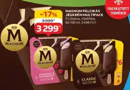 Auchan Magnum Pálcikás Jégkrém Multipack ajánlat