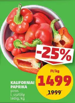PENNY Kaliforniai paprika ajánlat