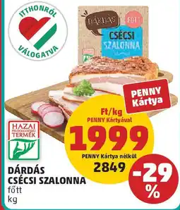 PENNY Dárdás csécsi szalonna ajánlat