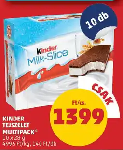 PENNY Kinder tejszelet multipack ajánlat