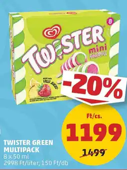 PENNY Twister green multipack ajánlat