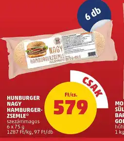 PENNY Hunburger nagy hamburger- zsemle ajánlat