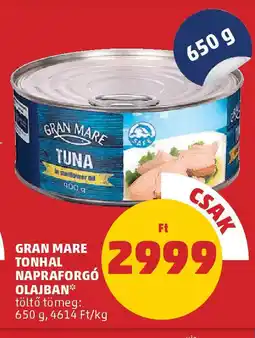 PENNY Gran mare tonhal napraforgó olajban ajánlat