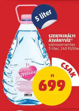 PENNY Szentkirályi ásványvíz ajánlat