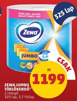 PENNY Zewa jumbo törlőkendő ajánlat
