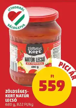 PENNY Zöldséges- kert natúr lecsó ajánlat