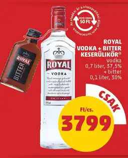 PENNY Royal vodka + bitter keserűlikőr ajánlat