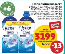 PENNY Lenor öblítő duopack ajánlat