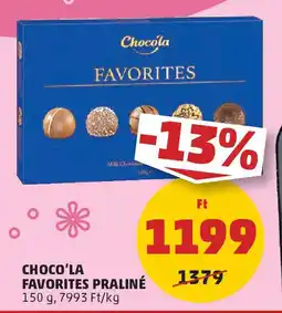 Choco'la favorites praliné