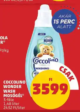 PENNY Coccolino wonder wash mosógél ajánlat