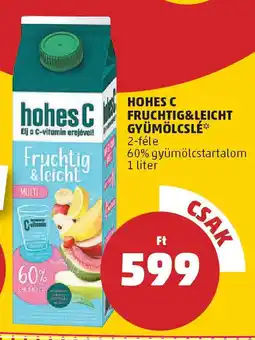 PENNY Hohes c fruchtig&leicht gyümölcslé ajánlat