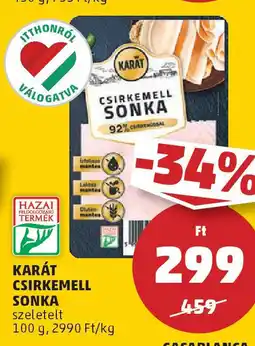 PENNY Karát csirkemell sonka ajánlat