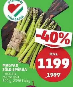 PENNY Magyar zöld spárga ajánlat