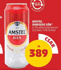 PENNY Amstel dobozos sör ajánlat