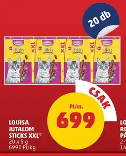 PENNY Louisa jutalom sticks xxl ajánlat