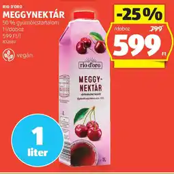 ALDI Rio d'oro meggynektár ajánlat