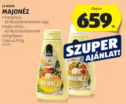 ALDI Le gusto majonéz ajánlat