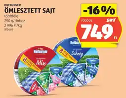 ALDI Hofburger ömlesztett sajt ajánlat