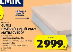 ALDI Novitesse gumis dzsörzélepedő vagy matracvédő ajánlat