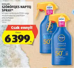ALDI Nivea sun szórófejes naptej spray ajánlat