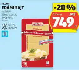 ALDI Milsani edámi sajt ajánlat